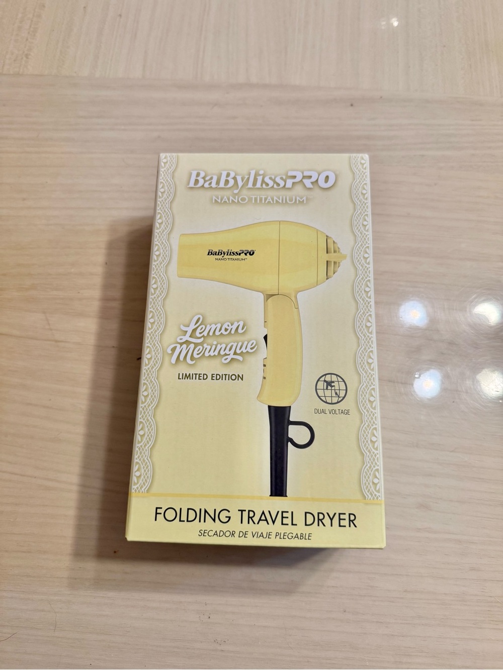 BaBylissPRO Lemon Meringue Limited Edition Travel Hair Dryer - Yellow - Picture 9 of 9